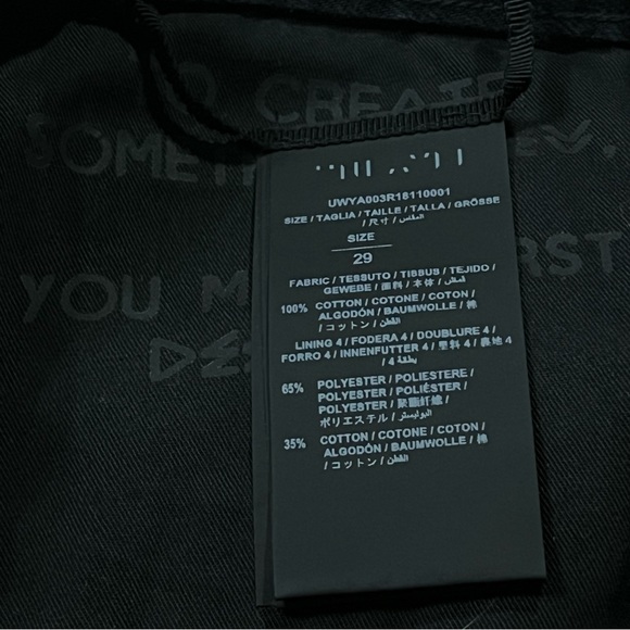 Ben Taverniti Unravel Project Distressed Ripped Baggy Jeans Black Unisex Size 29 - Picture 5 of 6